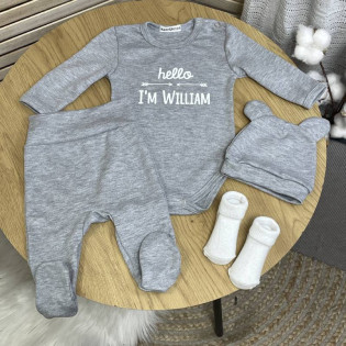 Боди именной "Hello, i am..."