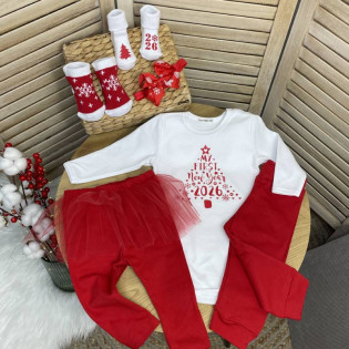 Боді новорічний "My First New Year - ялинкою"