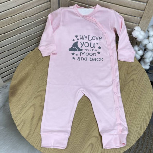 Человечек-слип для новорожденных To the moon and back