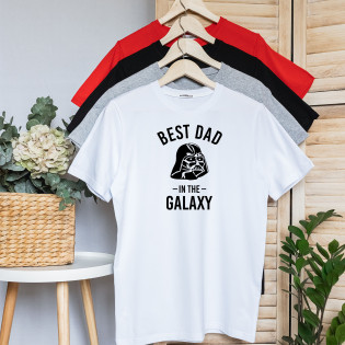 Футболка чоловіча для тата "Best dad in the Galaxy"