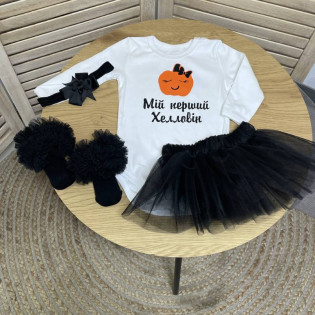 Боді з написом "Мій перший Хелловін"