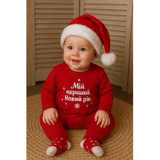 Новорічна шапка Санти для новонароджених малюків