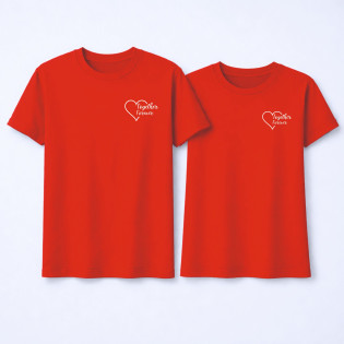 Набір парних футболок до дня закоханих "Назавжди разом"