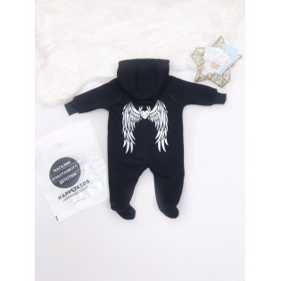 Комбінезон демісезон з капюшоном із крилами на спині