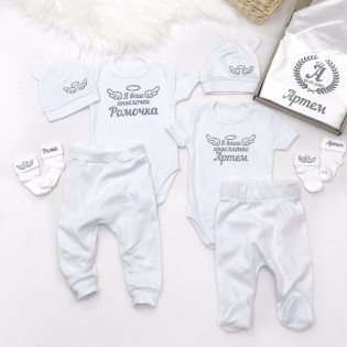 Хрестильний набір "Я ваше янголятко" гліттер з боді