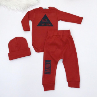 Штани дитячі бавовняні з ім'ям