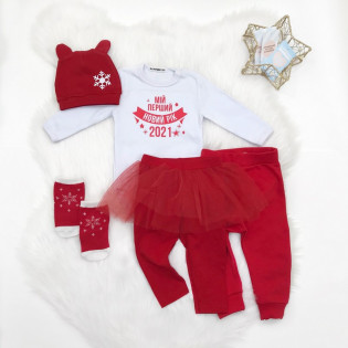 Боди ребенку "Мой первый Новый Год 2026"