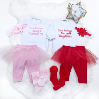 Боді іменній дівчинці з написом "Little Princess"