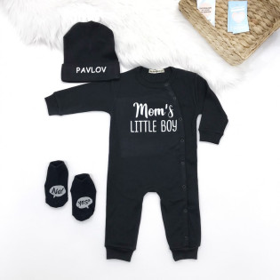 Чоловічок-сліп з написом "Mom's little boy"