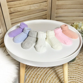 Носочки рубчик теплі малюкам новонародженим