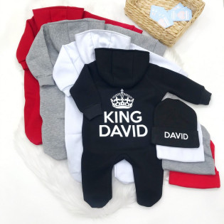 Комбінезон іменний з короною KING