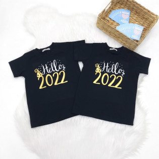 Футболка новогодняя детская Hello 2026