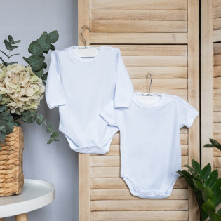 Боді дитячий базовий білий однотонний