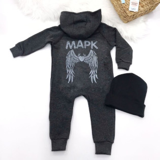 Комбінезон дитячий на застібці з крилами на спині