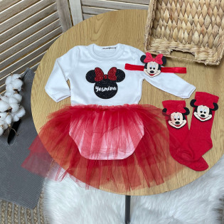 Боді з фатином "Мінні маус" гліттер