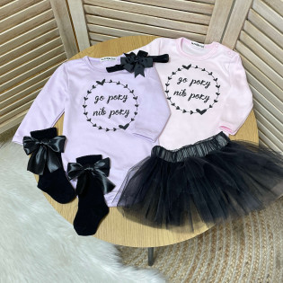 Боді для дівчинки на піврочку "Півроку до року"