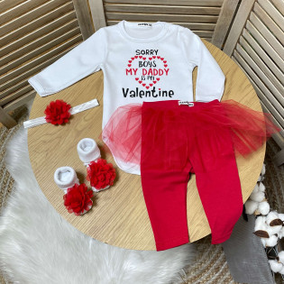 Боді для дівчинки "My daddy is my Valentine"