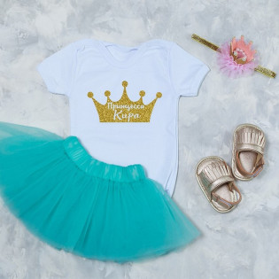 Боді дівчинці "Принцеса" гліттер