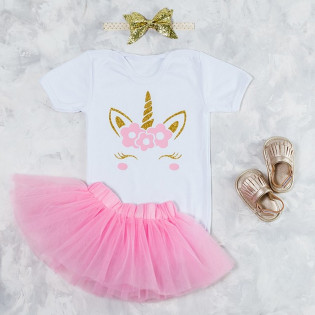 Боді дівчинці "Єдиноріжка" гліттер