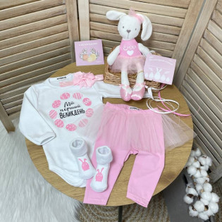 Комплект одягу дівчинці  перший Великодній кошик