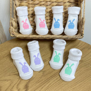 Носки с пасхальными кроликами 0-1 год