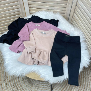 Комплект базовий зі світшотом та лосинами для дівчинки