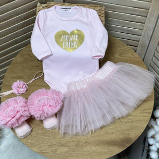 Боді дівчинці з написом  "Люблю татка"