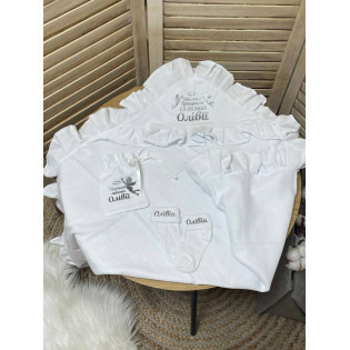 Муслиновая крыжма с именем ребенка