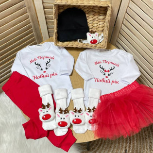 Боді новорічний "Перший Новий рік" олень