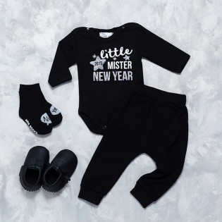 Новорічний боді для хлопчика "Little Mister New Year"