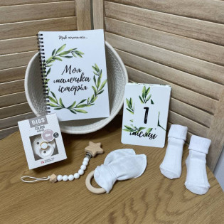 Подарунковий набір для малюка Babybook + картки для фото