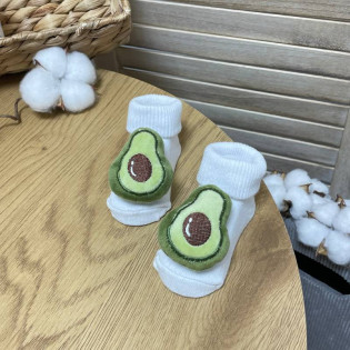 Шкарпетки з іграшкою авокадо для новонароджених