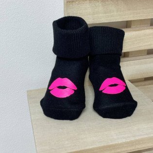 Шкарпетки дитячі з поцілунками 0-1 рік