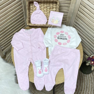 Набір одягу новонародженій дівчинці "Мій перший Великдень"