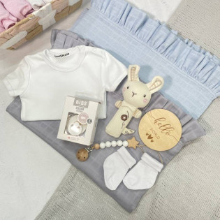 Подарунковий набір з мусліновим пледом