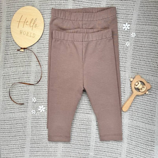 Лосини дитячі для дівчинки новонародженої капучино