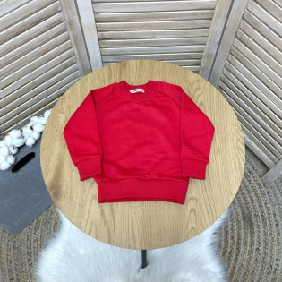 Базовий світшот двонитка червоний