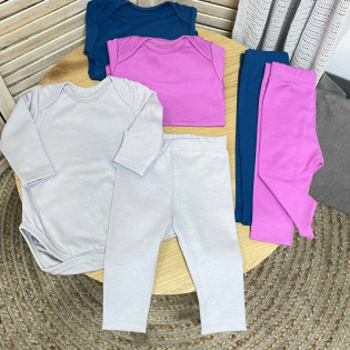 Базовый комплект для новорожденных штанишки+боди