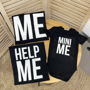 Набір 2-х футболок тато син "ME - Mini ME"