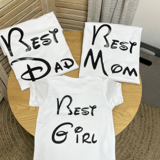 Набір cімейних футболок "Best dad/best mom"