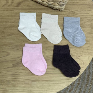 Набір шкарпеток 5 пар однотонні 0-6 міс